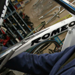 telaio competizione in lavorazione